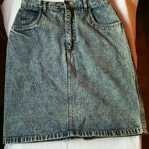 North west blue Vintage acid wash Jean skirt